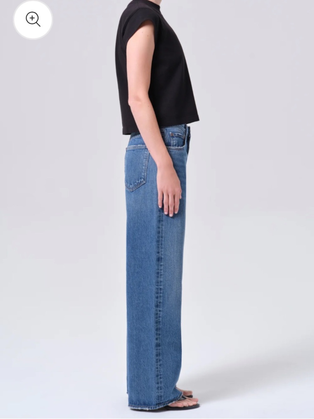 AGOLDE Low Slung Baggy Jean Shade Essence Size 24 - Picture 2 of 8